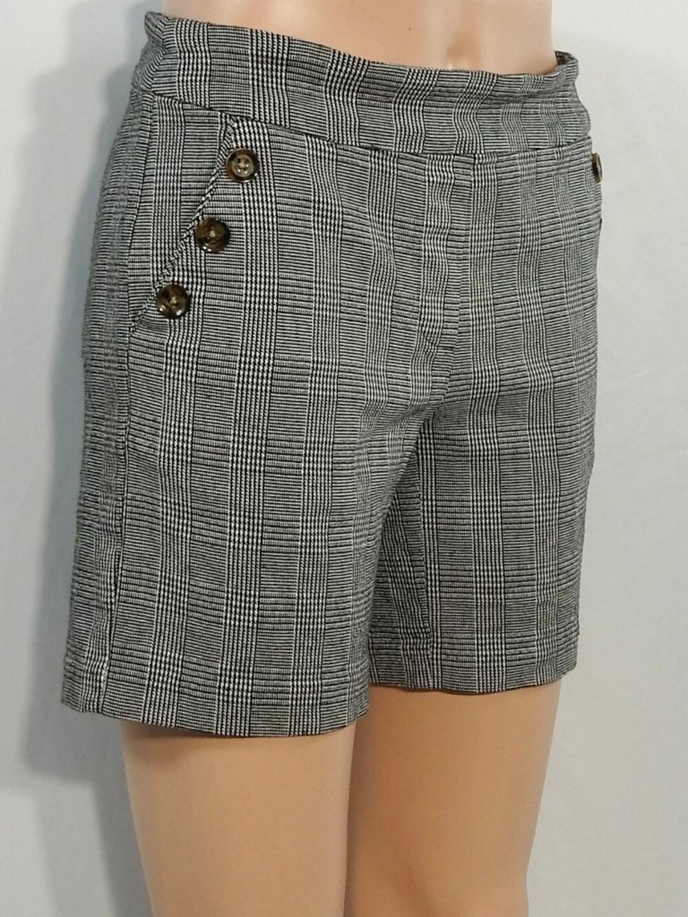 Jessica Riley Sz 6 Houndstooth Shorts Womens